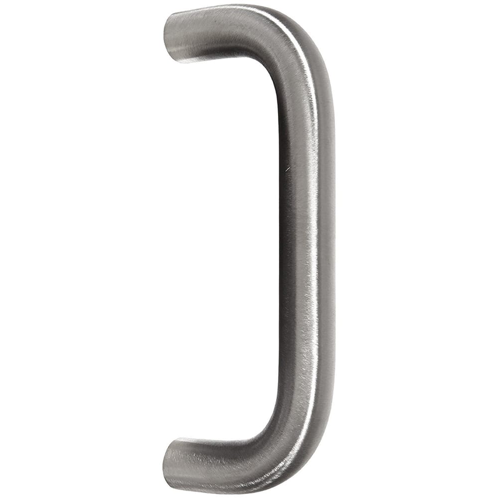 Rockwood - Door Pulls; Overall Length (Inch): 9 ; Finish/Coating: Satin Stainless Steel ; Grip Length: 4 (Inch); Projection: 3-1/2 (Inch) - Exact Industrial Supply