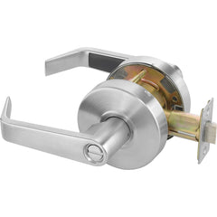 Yale - Lever Locksets; Door Thickness: 1-3/4 (Inch); Door Thickness: 1-3/4 ; Back Set: 2-3/4 (Inch); For Use With: Lavatory or Other Privacy Doors ; Finish/Coating: Satin Chrome ; Special Item Information: Privacy; Bedroom or Bath Lock Function - Exact Industrial Supply