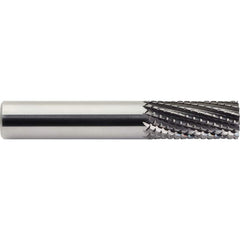 M.A. Ford - 0.315" Diam, 25mm LOC, 0.315" Shank Diam, 10-Flute End Mill-End Diamond-Pattern Router Bit - Exact Industrial Supply