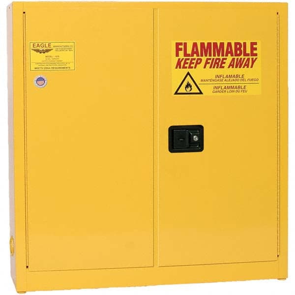 Eagle - Safety Cabinets Hazardous Chemical Type: Flammable and Combustible Liquids Color: Yellow - A1 Tooling