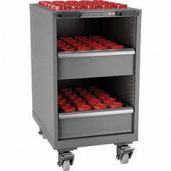 CNC Storage Carts; Style: HSK63A; Taper Size: HSK 63A; Taper Size: HSK 63A; Tool Type: CNC Toolholder; Tool Capacity: 65; Load Capacity (Lb. - 3 Decimals): 2400; Additional Information: Drawer; Shelf Combo