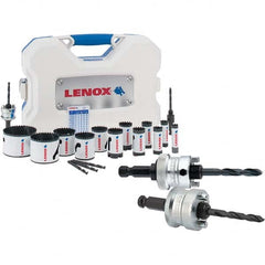 Lenox - Hole Saw Kits Minimum Saw Diameter (Inch): 5/8 Maximum Saw Diameter (Inch): 3 - A1 Tooling