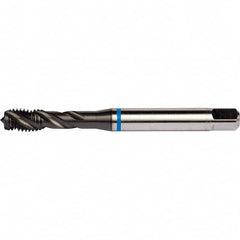 Spiral Flute Tap: 7/8-9, UNC, 4 Flute, Semi-Bottoming, 2B & 3B Class of Fit, SUPER-B Finish 19.5″ Thread Length, 5.512″ OAL, Right Hand Flute, Right Hand Thread, H6, Series E812