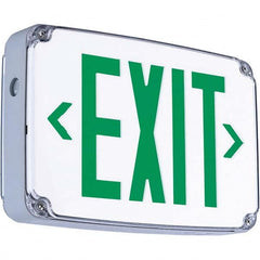 Hubbell Lighting - Illuminated Exit Signs Number of Faces: 2 Letter Color: Green - A1 Tooling