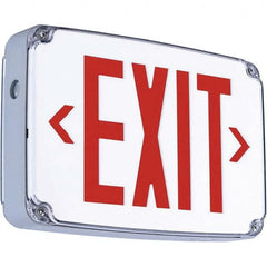 Hubbell Lighting - Illuminated Exit Signs Number of Faces: 1 Letter Color: Red - A1 Tooling