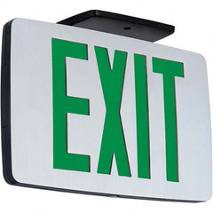 Hubbell Lighting - Illuminated Exit Signs Number of Faces: 1 Letter Color: Green - A1 Tooling