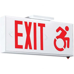 Hubbell Lighting - Illuminated Exit Signs Number of Faces: 1 Letter Color: Red - A1 Tooling