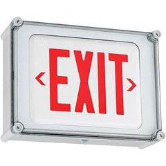 Hubbell Lighting - Illuminated Exit Signs Number of Faces: 1 Letter Color: Red - A1 Tooling