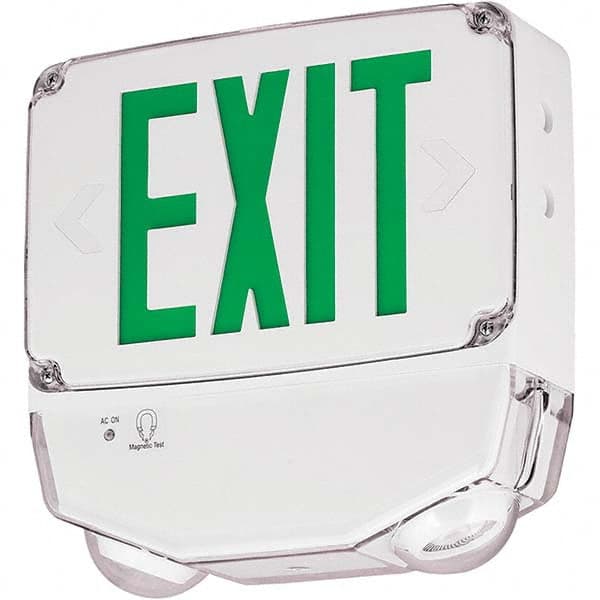 Hubbell Lighting - Illuminated Exit Signs Number of Faces: 1 Letter Color: Green - A1 Tooling