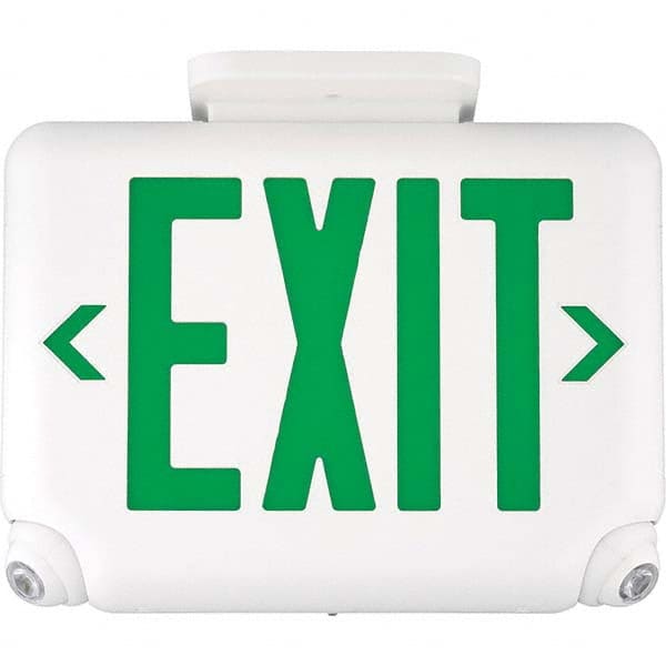 Hubbell Lighting - Combination Exit Signs Mounting Type: Wall Mount; Ceiling Mount Number of Faces: 1 - A1 Tooling