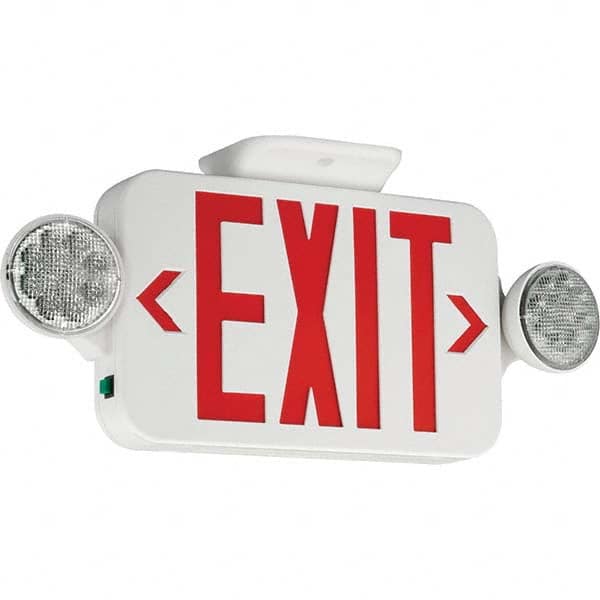 Hubbell Lighting - Combination Exit Signs Mounting Type: Ceiling Mount; Wall Mount Number of Faces: 1 - A1 Tooling