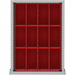 LISTA - 12-Compartment Drawer Divider Layout for 3.15" High Drawers - A1 Tooling