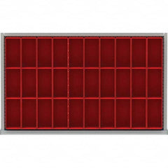 LISTA - 30-Compartment Drawer Divider Layout for 3.15" High Drawers - A1 Tooling