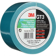 3M - 50m x 72mm x 11 mil Teal Cotton Cloth Gaffers Tape - A1 Tooling