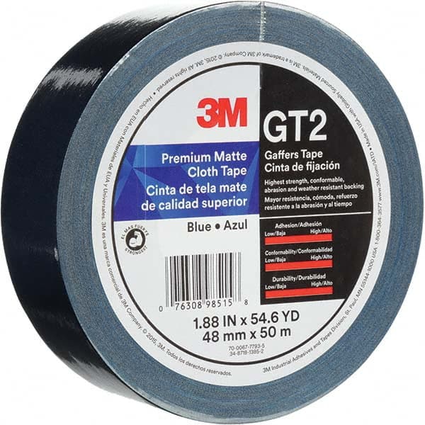 3M - 50m x 48mm x 11 mil Blue Cotton Cloth Gaffers Tape - A1 Tooling