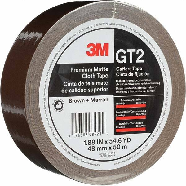 3M - 50m x 48mm x 11 mil Brown Cotton Cloth Gaffers Tape - A1 Tooling