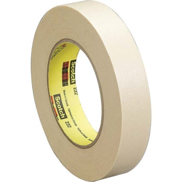 3M - 3/4" Wide x 60 Yd Long x 6.3 mil Tan Crepe Paper Masking Tape - A1 Tooling