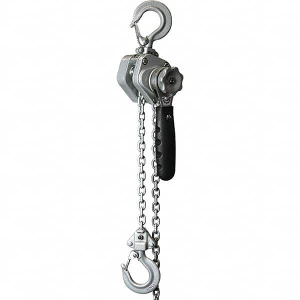 OZ Lifting Products - 500 Lb Capacity, 10' Lift Height, Chain Manual Hoist - A1 Tooling