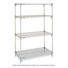 Metro - 2,000 Lb Capacity 4 Shelf Wire Shelving - Starter Unit - A1 Tooling