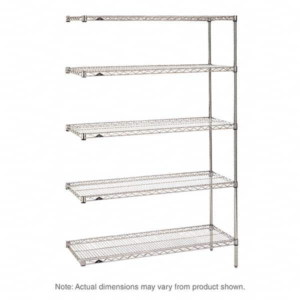 Metro - 2,000 Lb Capacity 5 Shelf Wire Shelving - Add-On Unit - A1 Tooling