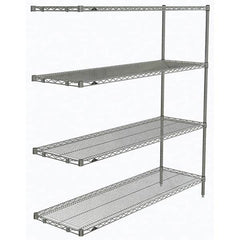 Metro - 2,000 Lb Capacity 4 Shelf Wire Shelving - Add-On Unit - A1 Tooling