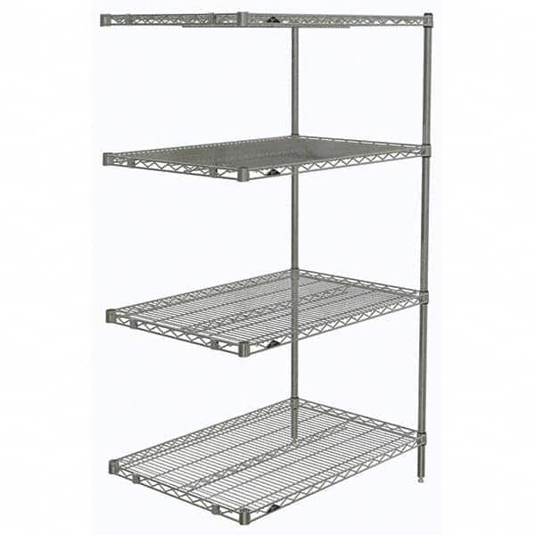 Metro - 2,000 Lb Capacity 4 Shelf Wire Shelving - Add-On Unit - A1 Tooling