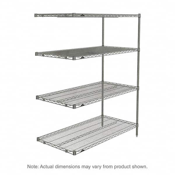 Metro - 2,000 Lb Capacity 4 Shelf Wire Shelving - Add-On Unit - A1 Tooling