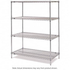 Metro - 2,000 Lb Capacity 4 Shelf Wire Shelving - Starter Unit - A1 Tooling