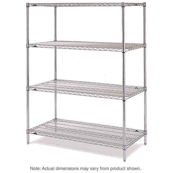 Metro - 2,000 Lb Capacity 4 Shelf Wire Shelving - Starter Unit - A1 Tooling