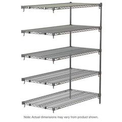 Metro - 2,000 Lb Capacity 5 Shelf Wire Shelving - Add-On Unit - A1 Tooling