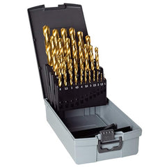 Guhring - Drill Bit Sets; System of Measurement: Metric ; Drill Bit Material: Cobalt ; Drill Bit Set Type: Jobber Length Drill Bits ; Minimum Drill Bit Size (mm): 1.00 ; Minimum Drill Bit Size (Decimal Inch): 0.0394 ; Maximum Drill Bit Size (mm): 13.00 - Exact Industrial Supply