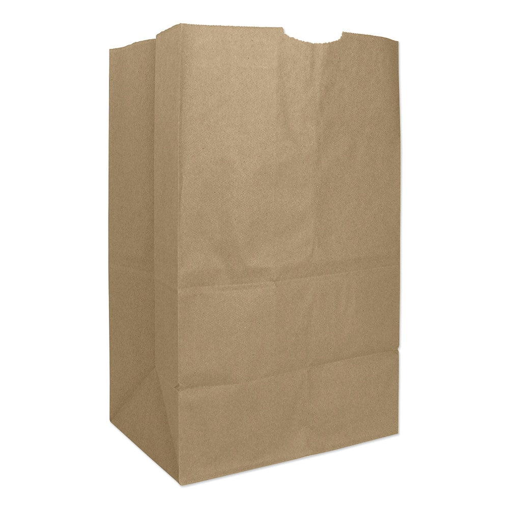 GEN - Paper Bags; Type: Grocery Bag ; Color: Kraft ; Size: 8-1/4 x 5-15/16 x 13-3/8 ; Material: Paper - Exact Industrial Supply