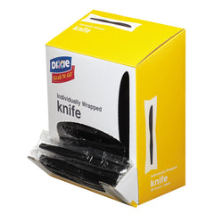 Dixie - Paper & Plastic Cups, Plates, Bowls & Utensils; Breakroom Accessory Type: Knife ; Breakroom Accessory Description: Utensils-Disposable Knife ; Color: Black - Exact Industrial Supply