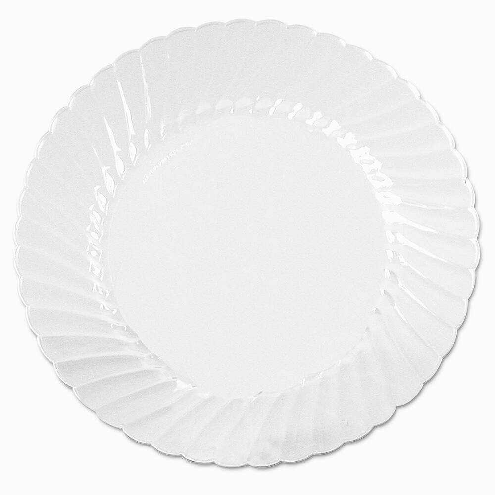 WNA - Paper & Plastic Cups, Plates, Bowls & Utensils; Breakroom Accessory Type: Plates ; Breakroom Accessory Description: Dinnerware-Plate; Plastic ; Color: Clear - Exact Industrial Supply