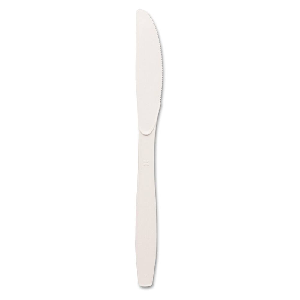 Dixie - Paper & Plastic Cups, Plates, Bowls & Utensils; Breakroom Accessory Type: Knife ; Breakroom Accessory Description: Utensils-Disposable Knife ; Color: White - Exact Industrial Supply