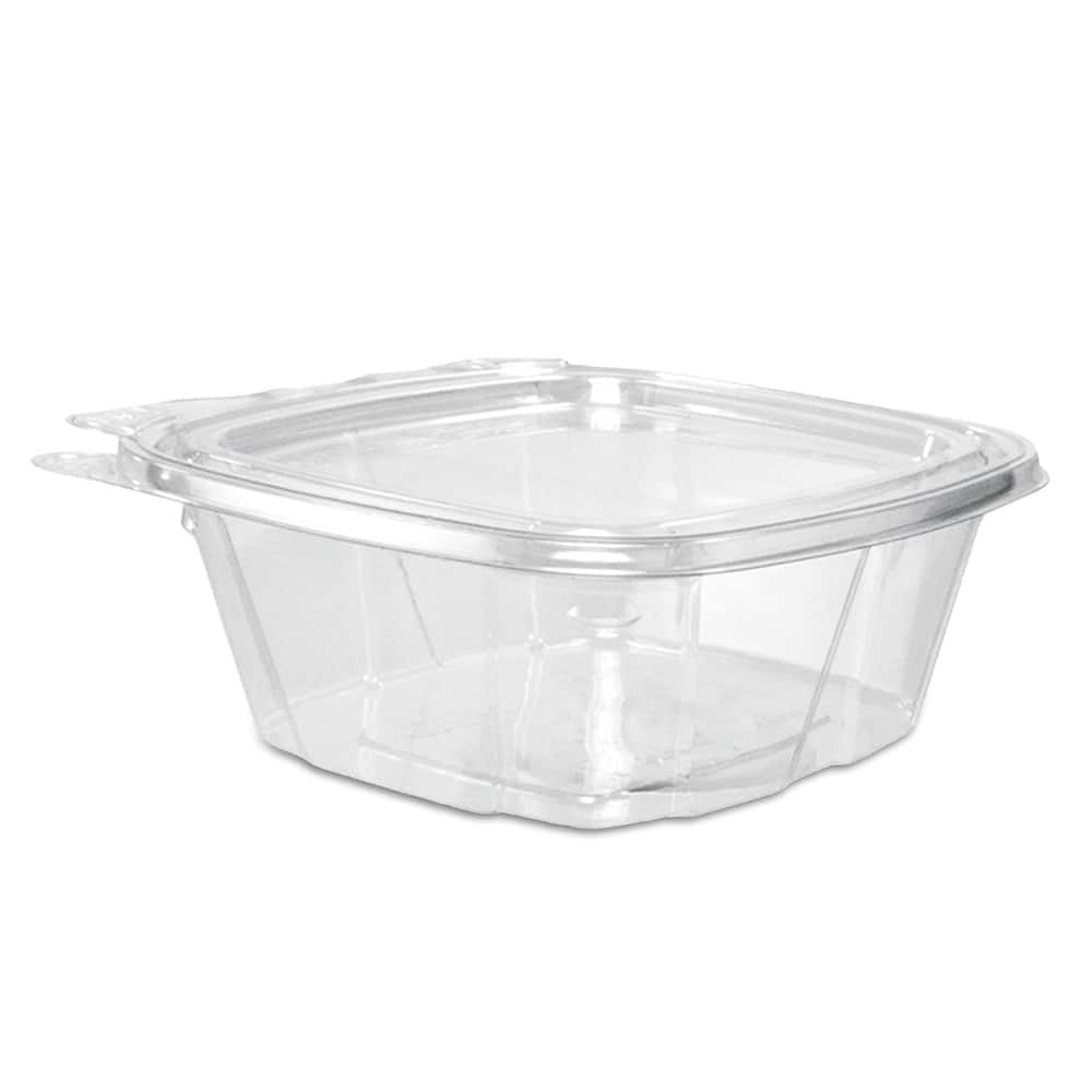 DART - Food Containers; Type: Container ; Shape: Square ; Volume Range: Smaller than 64 oz. ; Height (Decimal Inch): 2.000000 ; Diameter/Width (Decimal Inch): 4.9000 ; Length (Decimal Inch): 5.5000 - Exact Industrial Supply