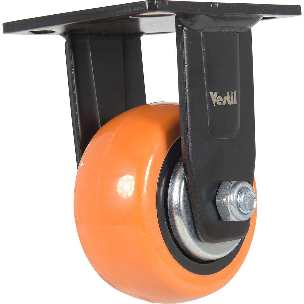 Vestil - Standard Casters; Mount: With Holes ; Style: Rigid ; Wheel Diameter: 4 (Inch); Wheel Width: 2 (Inch); Overall Height (Inch): 5-9/16 ; Load Capacity (Lb.): 551.000 - Exact Industrial Supply