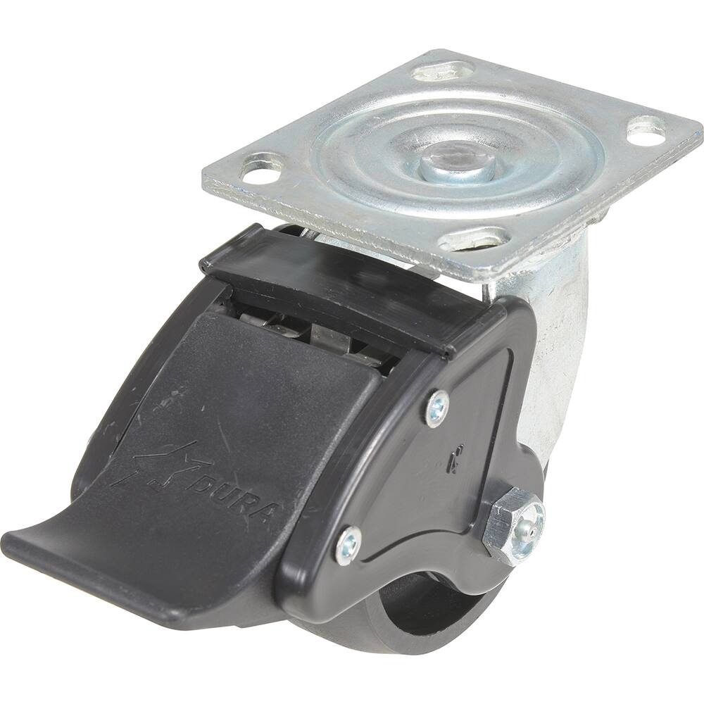 Vestil - Standard Casters; Mount: With Holes ; Style: Swivel w/Total Brake ; Wheel Diameter: 4 (Inch); Wheel Width: 2 (Inch); Overall Height (Inch): 5-1/2 ; Load Capacity (Lb.): 800.000 - Exact Industrial Supply