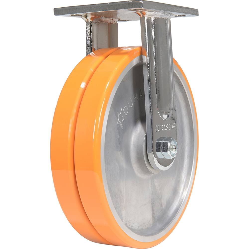 Vestil - Standard Casters; Mount: With Holes ; Style: Rigid ; Wheel Diameter: 8 (Inch); Wheel Width: 2 (Inch); Overall Height (Inch): 9-1/2 ; Load Capacity (Lb.): 2000.000 - Exact Industrial Supply