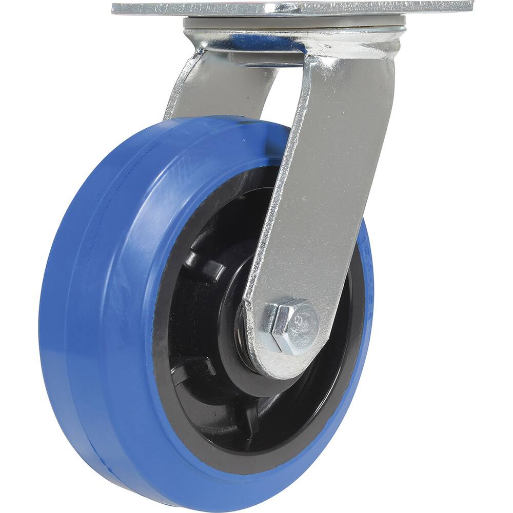 Vestil - Standard Casters; Mount: With Holes ; Style: Swivel ; Wheel Diameter: 6 (Inch); Wheel Width: 2 (Inch); Overall Height (Inch): 7-1/2 ; Load Capacity (Lb.): 770.000 - Exact Industrial Supply