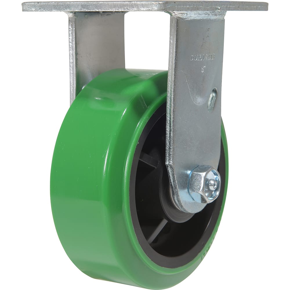 Vestil - Standard Casters; Mount: With Holes ; Style: Rigid ; Wheel Diameter: 5 (Inch); Wheel Width: 2 (Inch); Overall Height (Inch): 6-1/2 ; Load Capacity (Lb.): 750.000 - Exact Industrial Supply