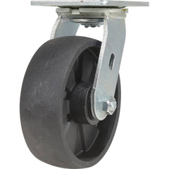 Vestil - Standard Casters; Mount: With Holes ; Style: Swivel ; Wheel Diameter: 6 (Inch); Wheel Width: 2 (Inch); Overall Height (Inch): 9-1/2 ; Load Capacity (Lb.): 1200.000 - Exact Industrial Supply