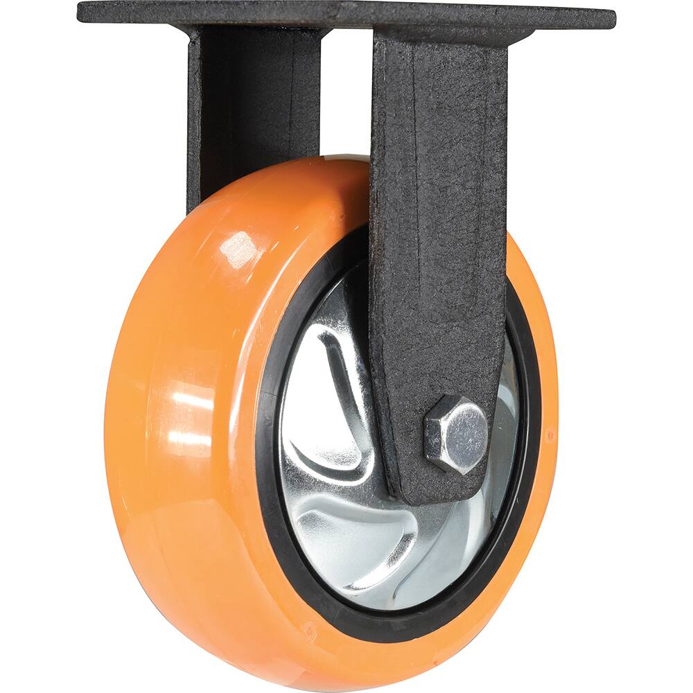 Vestil - Standard Casters; Mount: With Holes ; Style: Rigid ; Wheel Diameter: 6 (Inch); Wheel Width: 2 (Inch); Overall Height (Inch): 7-1/2 ; Load Capacity (Lb.): 837.000 - Exact Industrial Supply