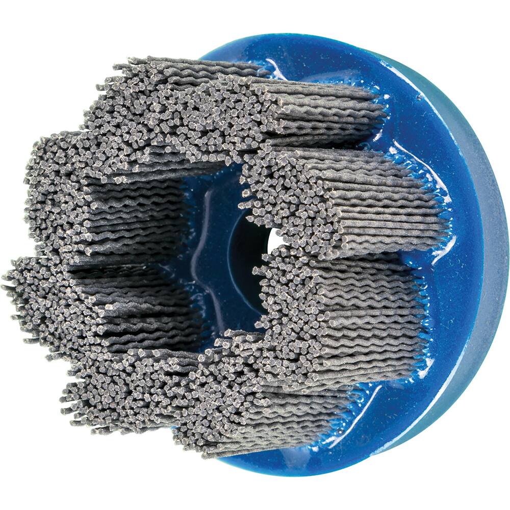 PFERD - Disc Brushes; Outside Diameter (Inch): 3 ; Grit: 80 ; Abrasive Material: Silicon Carbide ; Brush Type: Crimped ; Connector Type: Arbor ; Arbor Hole Size (Inch): 7/8 - Exact Industrial Supply