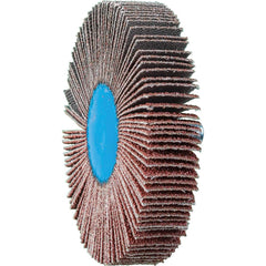 PFERD - Mounted Flap Wheels; Abrasive Type: Coated ; Outside Diameter (Inch): 2-1/2 ; Face Width (Inch): 1/2 ; Abrasive Material: Aluminum Oxide ; Grit: 60 ; Mounting Type: 1/4-20 Threaded - Exact Industrial Supply