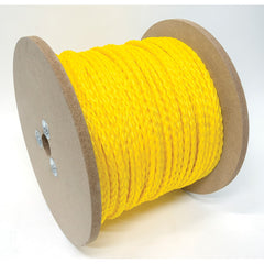 Mibro - Rope; Type: Barrier Rope ; Head/Holder Diameter (Inch): 3/8 ; Material: Polypropylene ; Load Capacity (Lb.): 185.000 ; Maximum Length: 400.00 ; Color: Yellow - Exact Industrial Supply