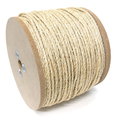 Mibro - Rope; Type: Twisted Rope ; Head/Holder Diameter (Inch): 3/4 ; Material: Sisal ; Load Capacity (Lb.): 400.000 ; Maximum Length: 150.00 ; Color: Natural - Exact Industrial Supply