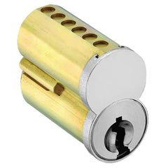 Arrow Lock - Cylinders; Type: Interchangeable Core ; Keying: 1C Keyway ; Number of Pins: 7 ; Material: Brass ; Finish/Coating: Satin Chrome - Exact Industrial Supply