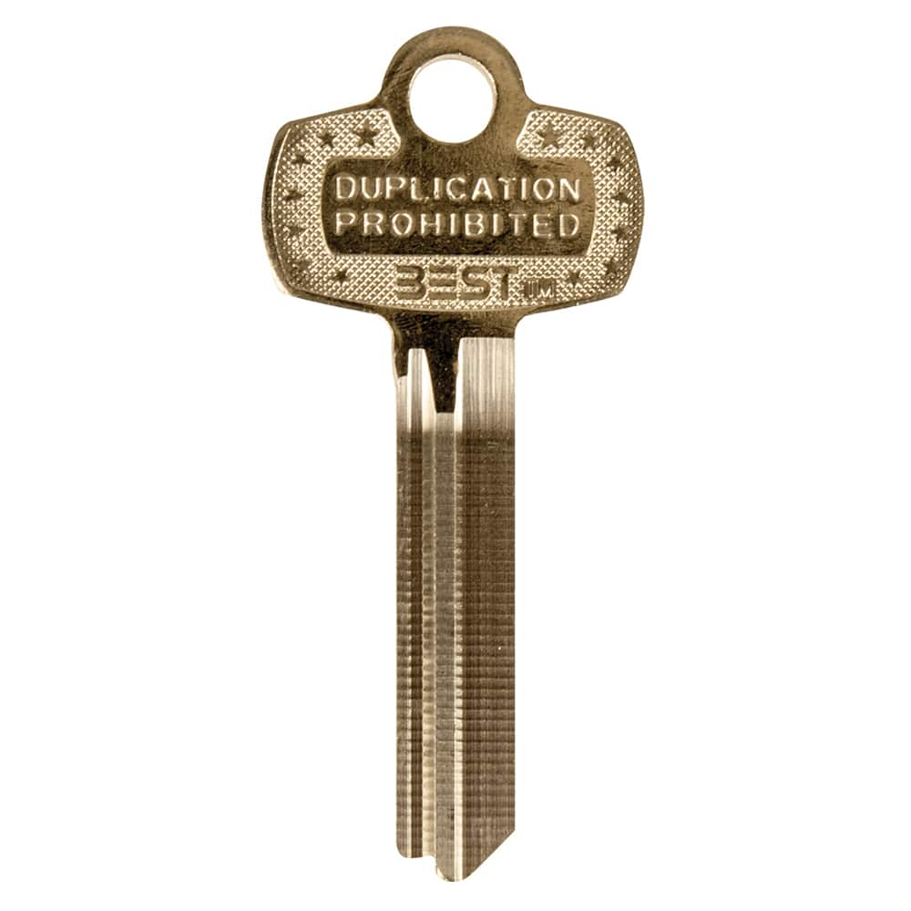 Best - Key Blanks; Type: Best ; Material: Brass - Exact Industrial Supply