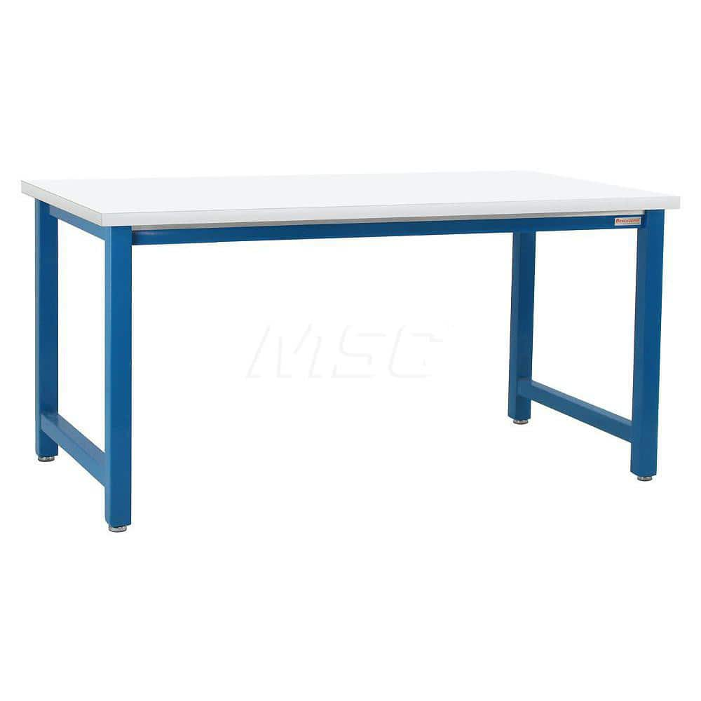 Stationary Work Bench: 96″ Wide, 24″ Deep, 36″ High 6,600 lb Capacity